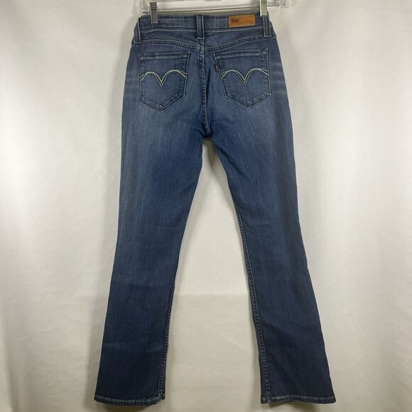 Levi’s Jeans Bold Curve Curvy Fit Low Rise Denim Bootcut Flattering Stretch 9M - Picture 3 of 6